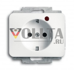 Busch-Jaeger 2310EUGL/VA-24-11 Alpha SCHUKO-розетка 16А, цвет: белый