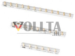 ABB Stotz-Kontakt PS1/2, фазная шина 1Ф, 2 контакта, 10мм, 2CDL210001R1002