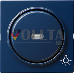 Gira 028546 S-Color крышка, освещаемая, c символом  свет, цвет: голубой, тон:глянец