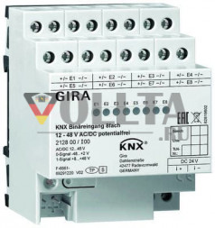 Gira 212800 Бинарный вход 6-канал.24V KNX REG