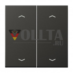 Jung AL2995MPAN LS990 KNX кнопка, клавиша крышка, цвет алюминевый цвет:антрацит
