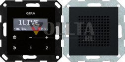 Gira 2280005 UP радио RDS System 55 черный динамик