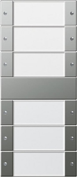 Gira 213620 KNX сенсорный кнопочный сет шестерной цвет: благородная сталь