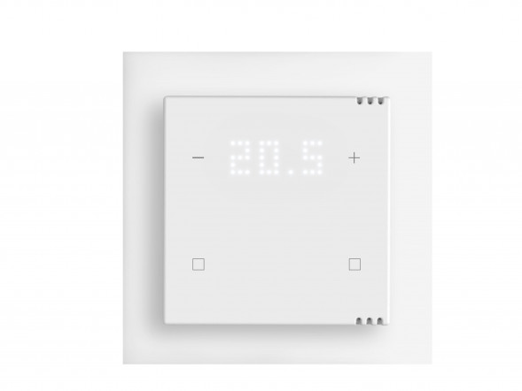 MULLER GS 68.00 knx4 KNX сенсорный датчик | 4-х сторонний, дисплей | студийный белый | 55x55 мм