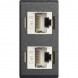 Модуль EVOline 2 x RJ45 CAT6 / сменная часть 25x50 мм