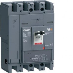Автоматический выключатель Hager HNW631JR h3+ P630 LSI 4P4D630A 40kA
