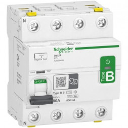 Schneider Electric A9Z66480 IID 4P 80A 500MA ТИП B-SI дифференциальный автоматический выключатель, чувствительный ко всем токам