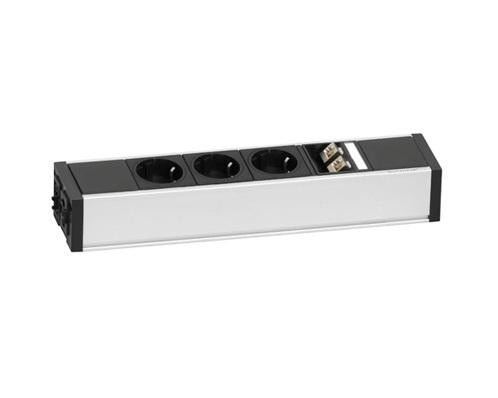 EVOline U-Dock DATA SMALL / 3 розетки / 2 порта RJ45 / без крепёжных креплений