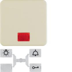 Berker 1553 клавиша с 5 закрытыми линзами белый, глянцевый wg Up IP44