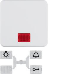 Berker 155309 клавиша с 5 закрытыми линзами полярно-белый, глянцевый wg Up IP44