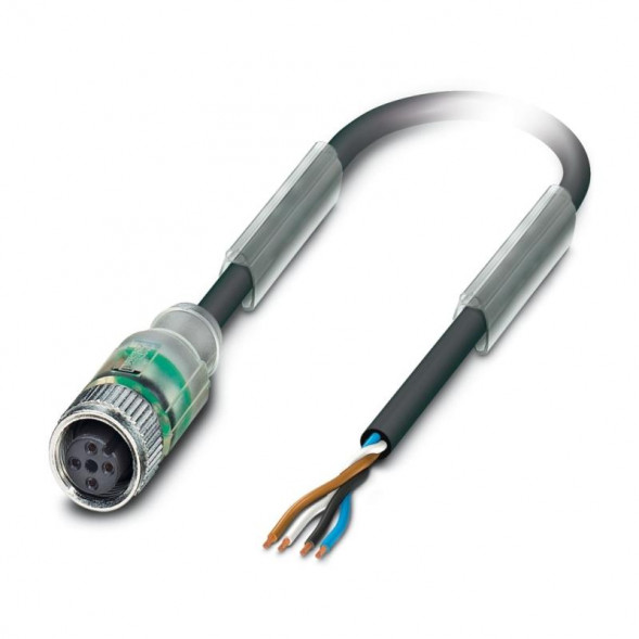 Phoenix Contact 1415596 SAC-4P- 1,5-PVC/M12FS-2L кабель датчика/исполнительного механизма