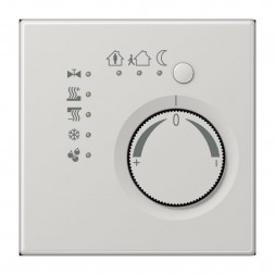 Контроллер непрерывного действия Jung LS2178TSLG KNX со встроенным кнопочным интерфейсом, 4-позиционный, серия LS, светло-серый