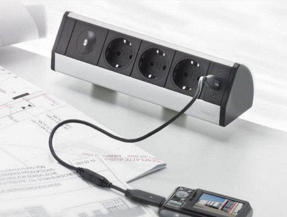 EVOline Dock SMALL серебряный зажим / 3-кратная мощность