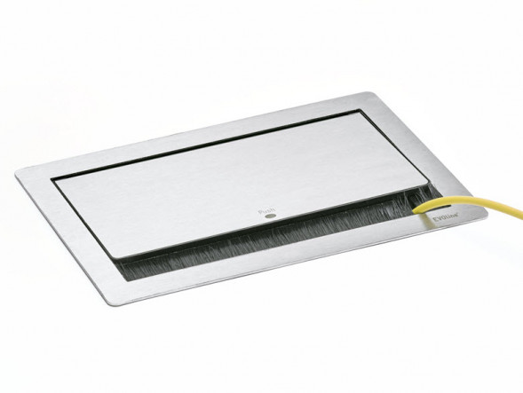 EVOline Fliptop Push S / 2x питания / 2x USB, черный