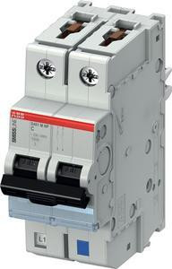 ABB Stotz-Kontakt S401M-C2NP, миниатюрный автоматический выключатель C,2A,NP,10kA,2P,втычной, защищенный нейтральный проводник, 2CCS571103R8024