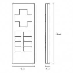 LUNATONE 86459534-B wDALI Remote | Пульт дистанционного управления | черный
