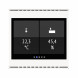 Контроллер комнаты Elsner Cala Touch KNX TH 3.x чисто-белый RAL9010