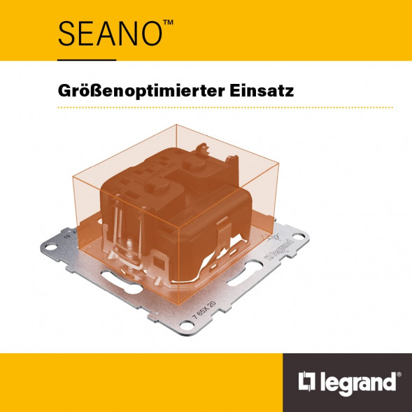 LEGRAND 765804 Датчик движения SEANO | 2-проводной, 180° | черный