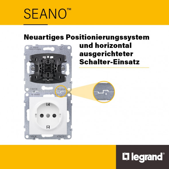 LEGRAND 765634 Сенсорный датчик SEANO с Netatmo | 2-сторонний | ультрабелый