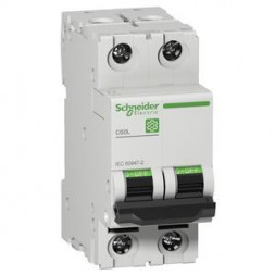 Schneider Electric M9F17210 M9 C60L 2P 10A C IEC60947-2 миниатюрный автоматический выключатель