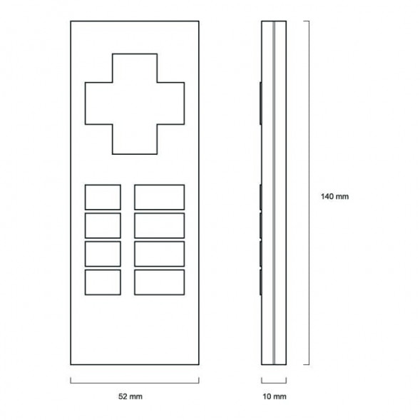 LUNATONE 86459534-W wDALI Remote | Пульт дистанционного управления | белый
