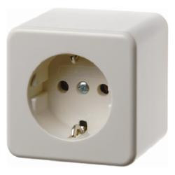 Berker 40009940 розетка SCHUKO белая, глянцевая, накладная